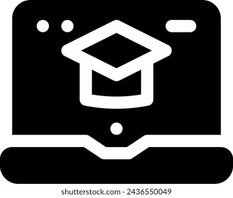 this icon or logo e learning icon or other where everything related to online learning and others or design application software