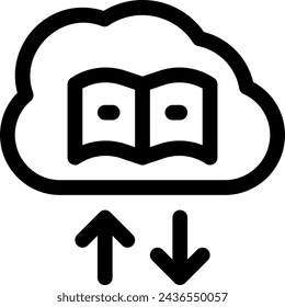 this icon or logo e learning icon or other where everything related to online learning and others or design application software