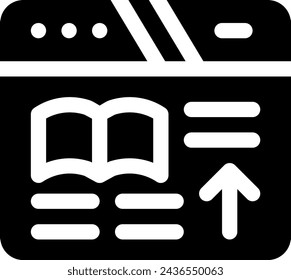 this icon or logo e learning icon or other where everything related to online learning and others or design application software