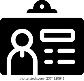 this icon or logo is found in the industry or other where it explains the id card about identity someone, vip card etc and can be used for web, application and logo design