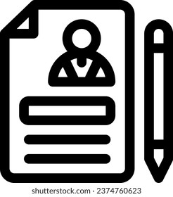 this icon or logo is found in the industry or other where it explains the personal data, on register etc and can be used for web, application and logo design