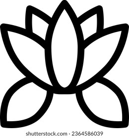 This icon or logo is found in the japan where it explains the landscape or kind of flowers in there and can be used for web, application and logo design.