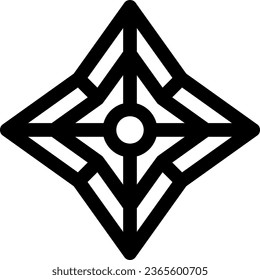 This icon or logo is found in Japan or other where it explains the weapons used by the Japanese, tradition for protect self etc, and can be used for web, application and logo design