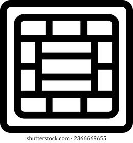 This icon or logo is found in Japan or other where it explains the mats made traditionally by Japanese people etc 
and can be used for web, application and logo design