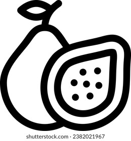 This icon or logo is fruits icon or healthy eating etc and can be used for web, application and logo design