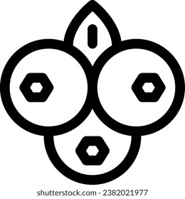 This icon or logo is fruits icon or healthy eating etc and can be used for web, application and logo design