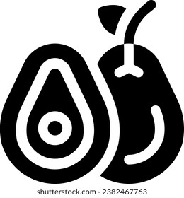 This icon or logo is fruits icon or healthy eating etc and can be used for web, application and logo design