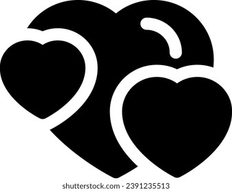 this icon or logo hearts icon or other where it explains the symbols or elements about feelings or forms of love etc and be used for web,  application and logo design
