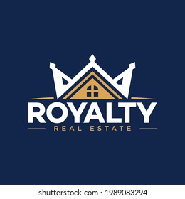 Este icono logotipo Inicio y construcción corona