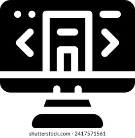 this icon or logo hotel booking icon or other where it explaints steps in ordering a hotel online, whether it's looking at the hotel building and so on and others or design application software
