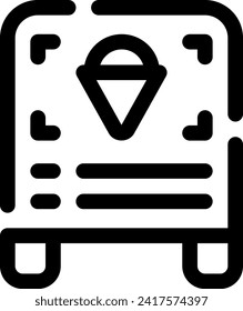 this icon or logo ice cream icon or other where it explaints the all types of ice cream, be it flavors, colors, lists of ice creams and others or design application software or other