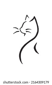 This Icon Logo Japanese Cat Image Stock Vector (Royalty Free ...