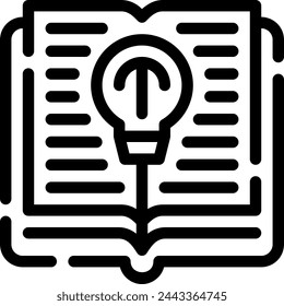 this icon or logo knowledge icon or other where everything related to education and others or design application software