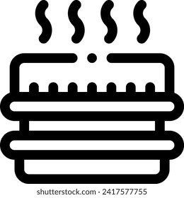 this icon or logo korean restaurant icon or other where it explaintsall kinds of Korean food as well as tools for cooking Korean food, both traditional and others or design application 