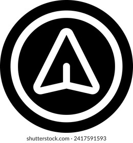 este icono o logotipo icono de navegación u otro en el que se explican los símbolos en forma de instrucciones que dirigen al usuario a un objetivo u otros, o diseñan software de aplicación u otro