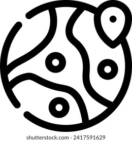this icon or logo navigation icon or other where it explaints the symbols in the form of instructions that direct the user to a goal and others or design application software or other
