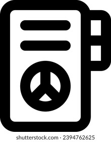 this icon or logo news and journal icon or other where it explains the sources of the latest information in the form of accidents and others, tools used to support news production and be used for web