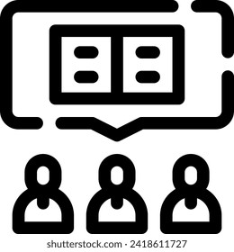 this icon or logo onboarding icon or other where it explaints the everything related to the preparation of an event in a company such as the Presenter's CV and others or design application software 