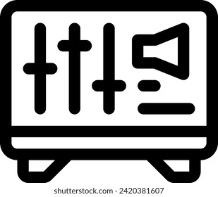 this icon or logo online streaming icon or other where it explaints things that must be prepared by an institution to provide information online to the public and others or design application 