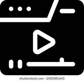 this icon or logo online streaming icon or other where it explaints things that must be prepared by an institution to provide information online to the public and others or design application 