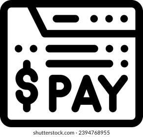 this icon or logo payment icon or other where it explains the means of payment, bill payments after online shopping, cash for payment etc and be used for web, 
application and logo design