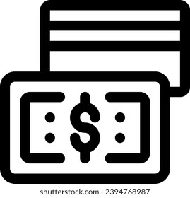 this icon or logo payment icon or other where it explains the means of payment, bill payments after online shopping, cash for payment etc and be used for web, 
application and logo design