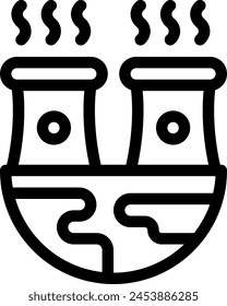 this icon or logo pollution icon or other where everything related to kind of pollution and others or design application software