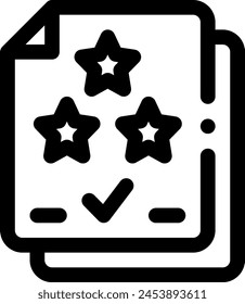 this icon or logo rating validation icon or other where everything related to kind of rating validation and others or design application software