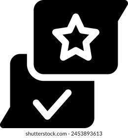este icono o icono de validación de la clasificación del logotipo u otro donde todo esté relacionado con el tipo de validación de la clasificación y otros o el software de la aplicación de diseño