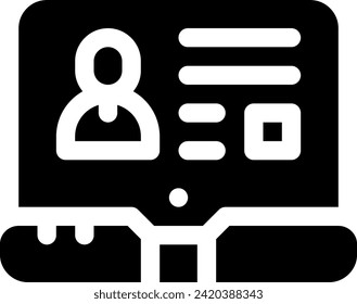this icon or logo remote working icon or other where it explaints things that someone must prepare or have to work online from anywhere and others or design application software 