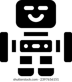 this icon or logo robots icon or other where it explains the technological and thing results that can help human work or as children's toys or other and be used for web, 
design