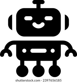 this icon or logo robots icon or other where it explains the technological and thing results that can help human work or as children's toys or other and be used for web, 
design