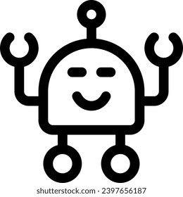 this icon or logo robots icon or other where it explains the technological and thing results that can help human work or as children's toys or other and be used for web, 
design