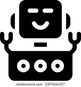 this icon or logo robots icon or other where it explains the technological and thing results that can help human work or as children's toys or other and be used for web, 
design