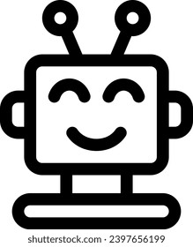 this icon or logo robots icon or other where it explains the technological and thing results that can help human work or as children's toys or other and be used for web, 
design