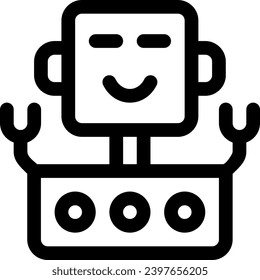 this icon or logo robots icon or other where it explains the technological and thing results that can help human work or as children's toys or other and be used for web, 
design