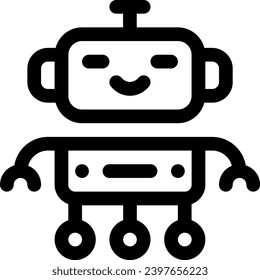 this icon or logo robots icon or other where it explains the technological and thing results that can help human work or as children's toys or other and be used for web, 
design