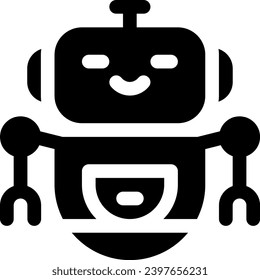 this icon or logo robots icon or other where it explains the technological and thing results that can help human work or as children's toys or other and be used for web, 
design