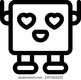 this icon or logo robots icon or other where it explains the technological and thing results that can help human work or as children's toys or other and be used for web, 
design