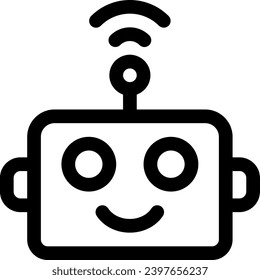 this icon or logo robots icon or other where it explains the technological and thing results that can help human work or as children's toys or other and be used for web, 
design