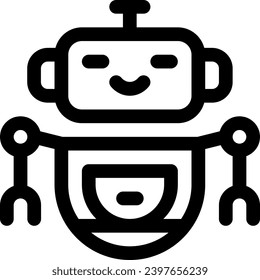 this icon or logo robots icon or other where it explains the technological and thing results that can help human work or as children's toys or other and be used for web, 
design