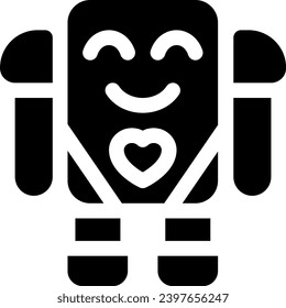 this icon or logo robots icon or other where it explains the technological and thing results that can help human work or as children's toys or other and be used for web, 
design