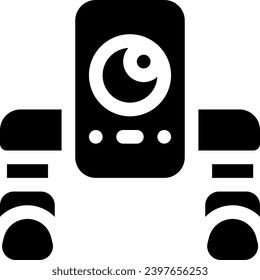 this icon or logo robots icon or other where it explains the technological and thing results that can help human work or as children's toys or other and be used for web, 
design