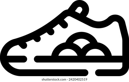 
this icon or logo shoes icon or other where it explaints various types of shoes that have different uses, such as sports shoes and others or design application software 
