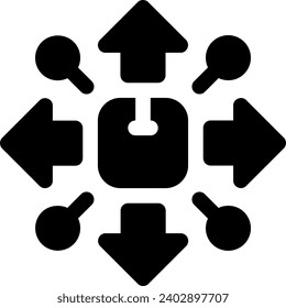 this icon or logo supply chain icon or other where it explains the something that needs to be prepared, whether it is a warehouse, documents and others in the flow of goods delivery or other 