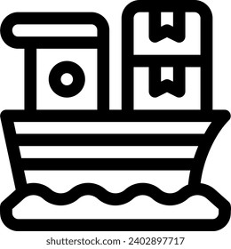 this icon or logo supply chain icon or other where it explains the something that needs to be prepared, whether it is a warehouse, documents and others in the flow of goods delivery or other 