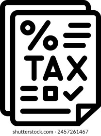 this icon or logo taxes icon or other where everything related to kind of taxes and others or design application software