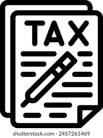 this icon or logo taxes icon or other where everything related to kind of taxes and others or design application software