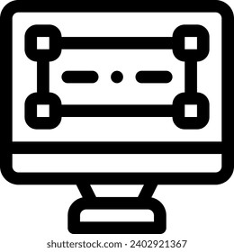 este icono o logotipo icono de diseño web u otro en el que se expliquen las características o elementos que existen en una aplicación o un software de aplicación de diseño u otros y que se utilizan para la web, 
diseño