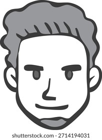 This is an icon of men's faces from various countries
